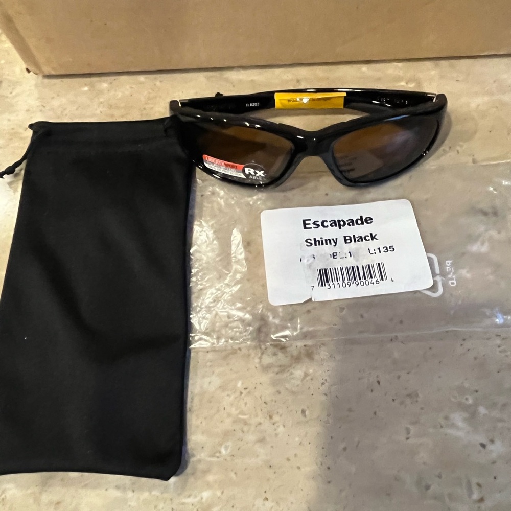 Liberty Sport Escapade Shiny Black Sunglasses
